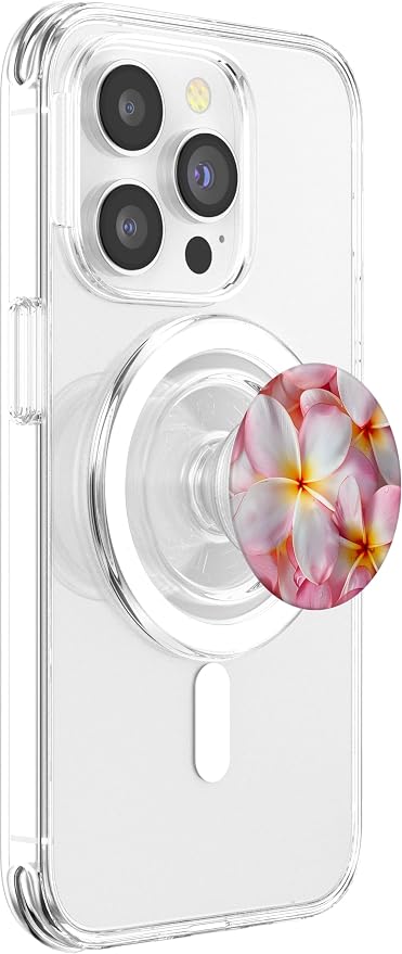 Plumeria Flowers Garden &amp Hawaii PopSockets Adhesive PopGrip