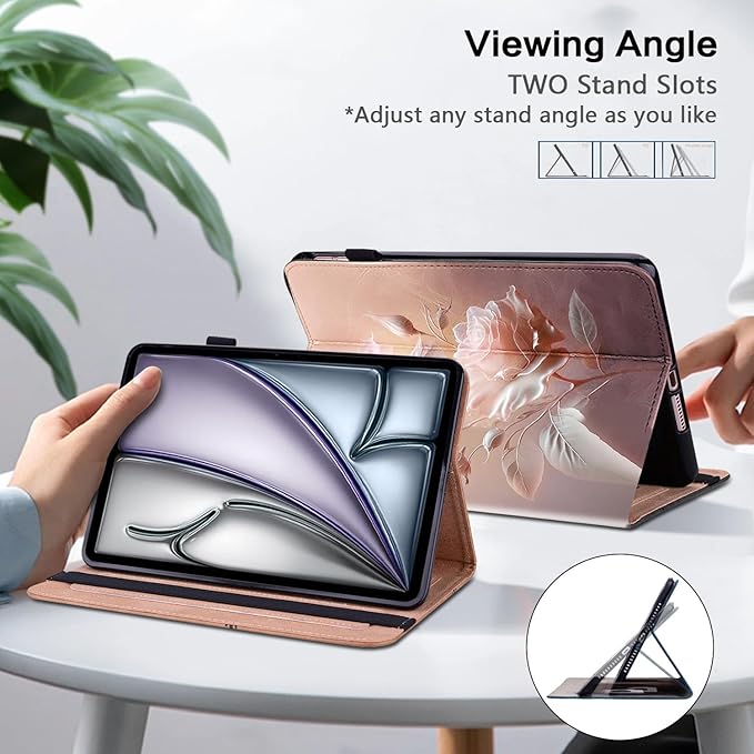 Case for Amazon Fire HD 10 and 10 Plus Tablet (13th/11th Generation 2023/2021 Release)PU Leather Slim Fit Folding Stand Cover - Brown Owl