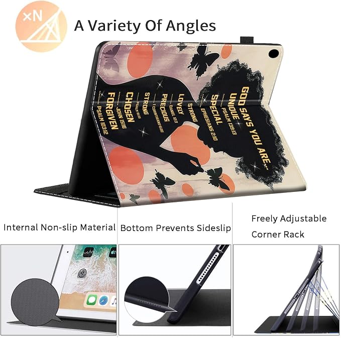 Case for All-New Amazon Kindle Fire HD 8 &amp 8 Plus Tablet (12th Generation/10th Generation 2022/2020 Release) 8 Durable Shockproof Protective Cover，Pug Weightlifting