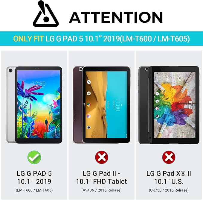 Kids Case for Lg G Pad 5 2019 Shockproof Stand Blue | Shockproof Lightweight EVADesign for LG G Pad 5 10.1 Tablet 11Inch 2019 Released (LM-T600 )Kid-Proof Protection Cover