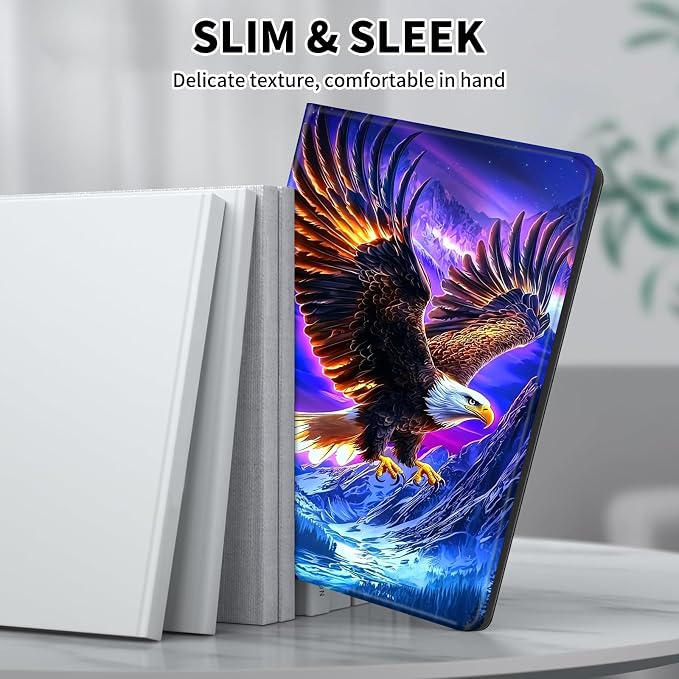 Case for Microsoft Surface Pro 11/10 / 9 13 InchPU Leather Cute Slim Folio Adjustable Stand Cover Case for Surface Pro 11th Edition AIAutumn Red Forest