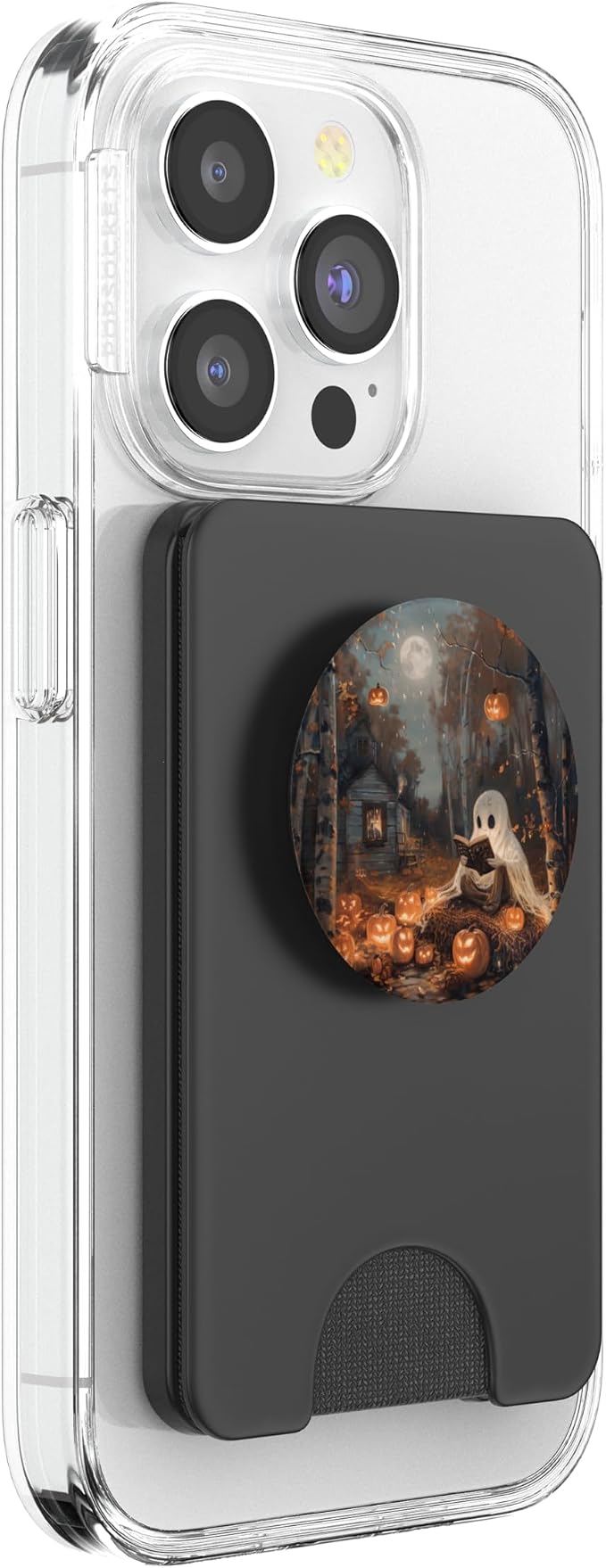 Spooky Halloween Ghost Reading Bookish PopSockets PopGrip for MagSafe