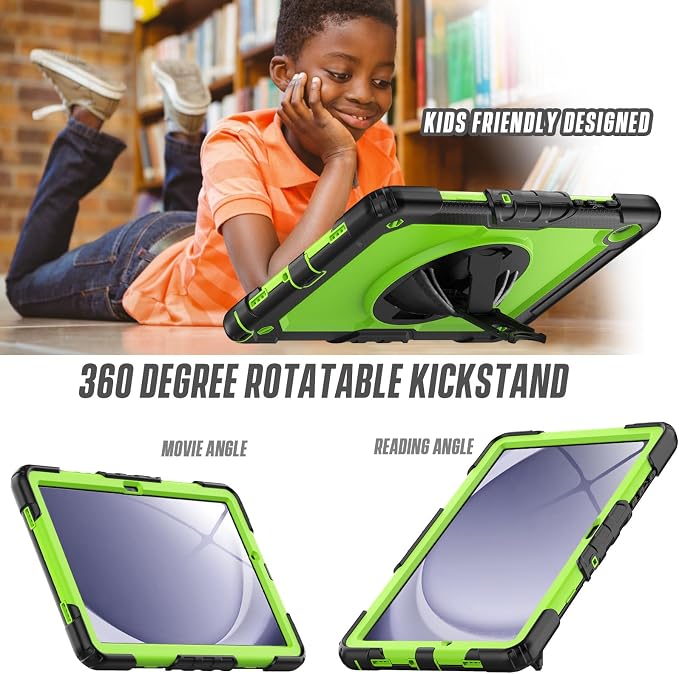 Case Compatible with Galaxy Tab A11 Plus 2026/ A9 Plus 2023 11-Inch Model SM-X230/SM-X236/SM-X238/SM-X210/SM-X216/SM-X218 with Screen Protector Pen Holder Stand Shoulder Strap Handle Grip