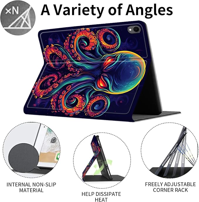 Case for iPad (A16) 11th Generation 11 Inch (2025)/ iPad 10th Generation 10.9 inch 2022Slim PU Leather Smart Cases Covers with Auto Wake/Sleep-Beast Roared