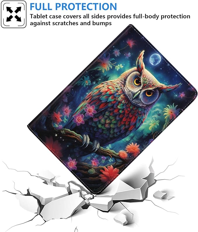 Case for iPad 6th/5th Generation (2018 2017 Model 9.7 Inch) iPad Air 2/Air 1 (9.7 Inch) Slim PU Leather Stand Folio Cover with Auto Wake Sleep African Woman Wolf
