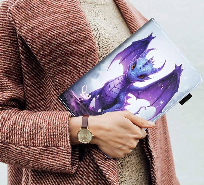 Case for Amazon Fire HD 8/HD 8 Plus Tablet (8 12th/10th Generation 2024/2022/2020 Release) Slim PU Leather Stand Folio Cover with Auto Wake Sleep African Woman Wolf