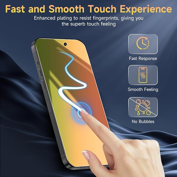 (2 Pack Compatible with iPhone 14 Pro Max Privacy Screen Protector Mirror 25 Degree Anti Spy Anti-Blue Light Red to Green Gradient with Easy Installation Kit No Air Bubbles