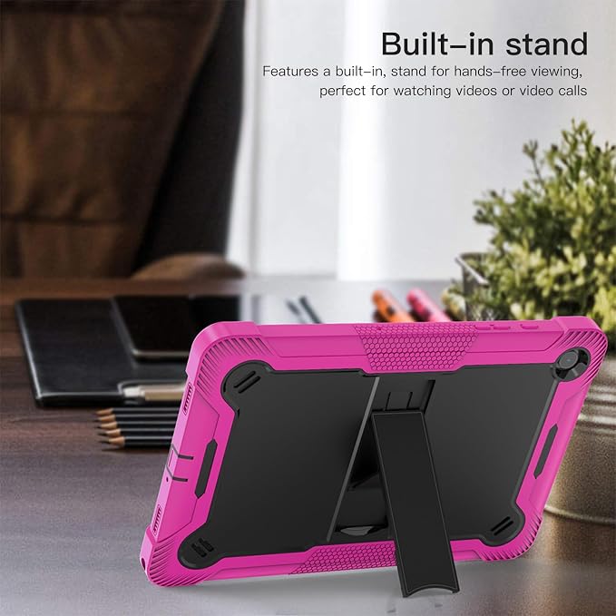 Case for T-Mobile REVVL Tab 2 Android 15 Tablet 10.1 inchHeavy Duty Shockproof Protective Cover with KickstandKids Friendly4 Corners Thicken ShockproofBlack