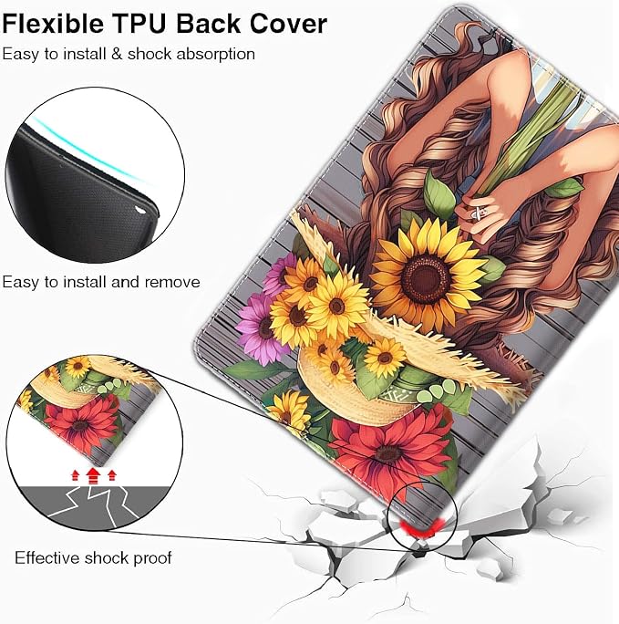 Case for iPad 10.2/10.5，iPad 9th/8th/7th Gen，for iPad 10.2 inch 2021/2020/2019/iPad Air 3rd Gen/Pro 10.5 - Slim Fit Standing Cover with Auto Sleep/Wake，Enchanted Forest 2