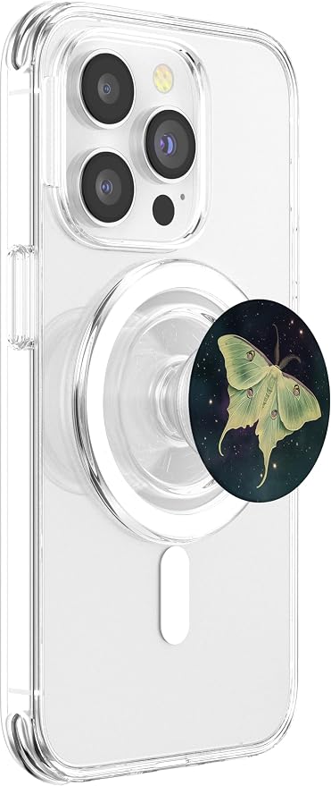 Luna Moth Green Moth Gothic Nature Whimsical Butterfly PopSockets PopWallet for MagSafe