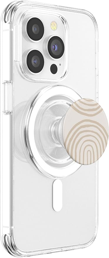 Neutrals Boho Rainbows Desert Chic Minimalist Fashion Women PopSockets Adhesive PopGrip