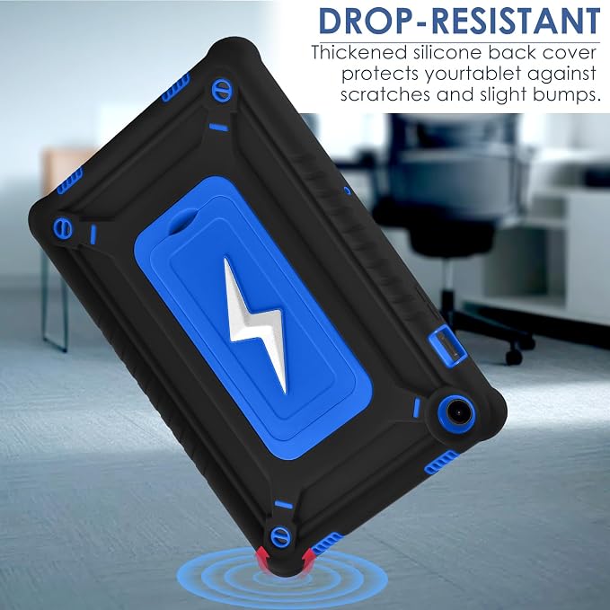 DETUOSI Case for Samsung Galaxy Tab A9+/A9 Plus Case 11 inch 2024/2023 (SM-X210/X216/X218) Heavy Duty Protection Shockproof Rugged Case for Galaxy Tab A9 Plus with Stand and Shoulder Strap
