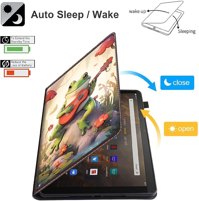Case for Amazon Kindle Fire Max 11 Case (13th Gen 2023 Release) 11，Slim Fit Foldable Standing Cover Case with Auto Sleep/Wake for Fire 11 Max Tablet，Skull and Fire