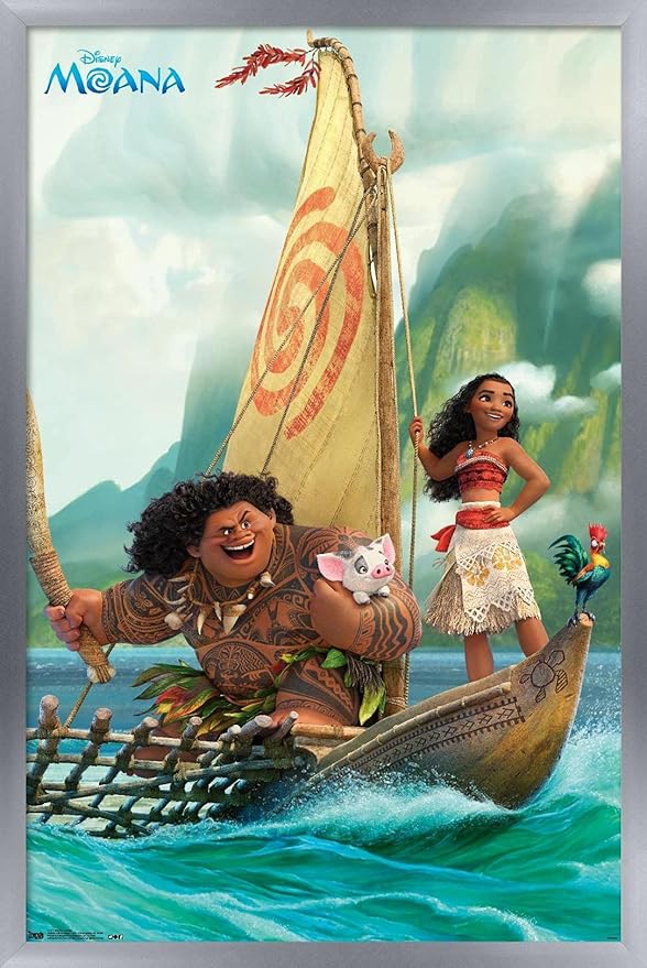 Trends International Moana-Group Wall Poster, 24.25" X 35.75", Multicolor