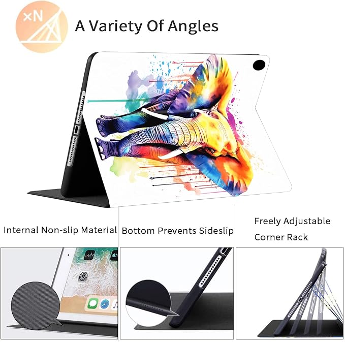 Case for iPad 11 inch (A16) 2025 for 10th Generation 10.9'' 2022 Durable Shockproof Protective Cover for iPad 11th/10 th Gen ，Blue Dragon