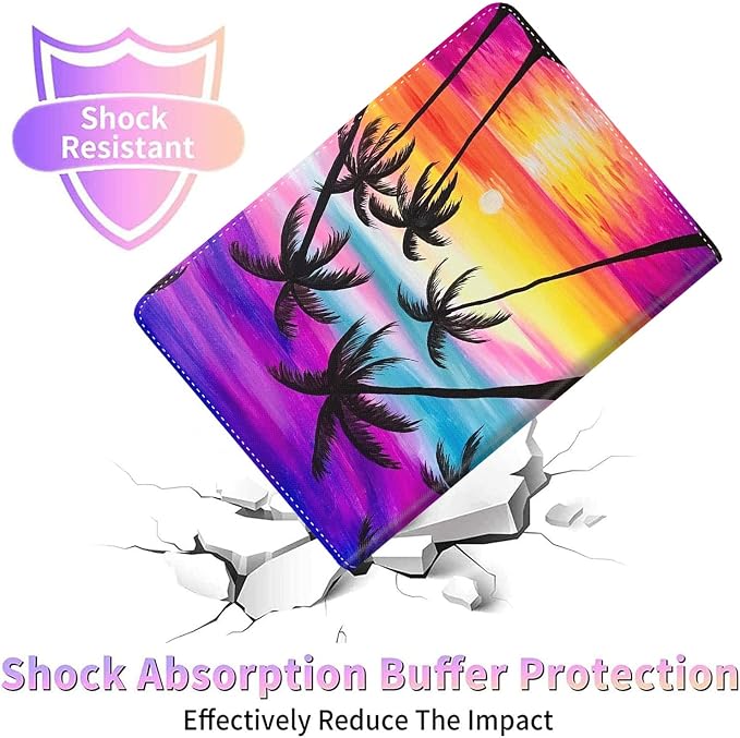 Case for ipad 10th Generation 10.9 inch 2022 iPad 10thMulti-Angle Stand Smart Protective Cover Shockproof Case Auto Sleep/Wake Smoke Flag of Mexico Flag