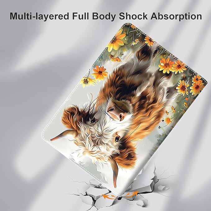 Case for iPad 9th/8th/7th Generation 2021/2020/2019 iPad 10.2 Inch Also Fit iPad Air 3th Gen 2019/iPad Pro 10.5 inch，Standing Cover with Auto Sleep/WakeCute Black Cat