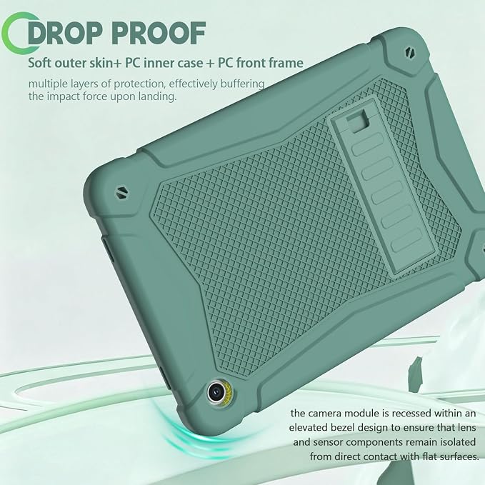 Shockproof Case for Samsung Galaxy Tab A11 Plus 11 inch 2026 with Built-in Kickstand 3 Layers Heavy Duty Protection Cover for Tab A9+ 10.9 2023 Blush Pink
