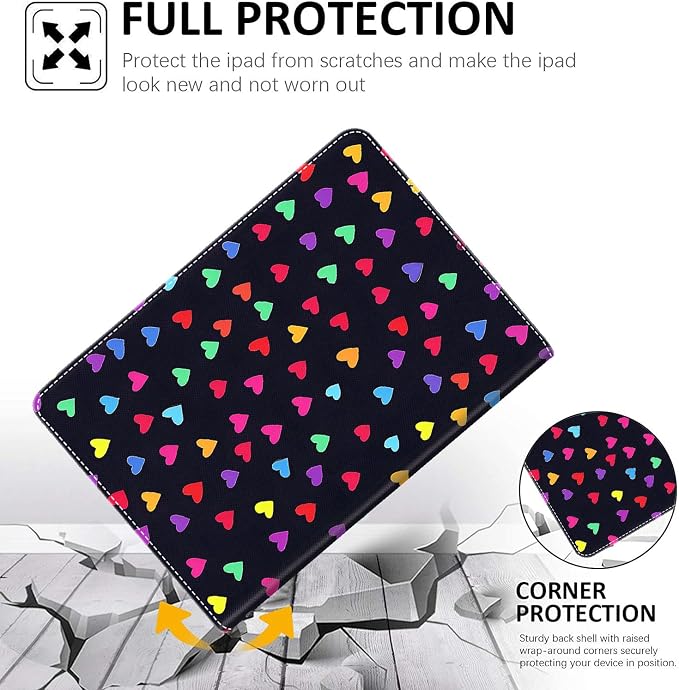 Case for New iPad (A16) 11th Generation 11 Inch 2025 for iPad 10th Generation 10.9 2022 Multi-Angle Smart Stand Cover Auto Sleep/Wake Halloween Panda Wizard and Pumpkin