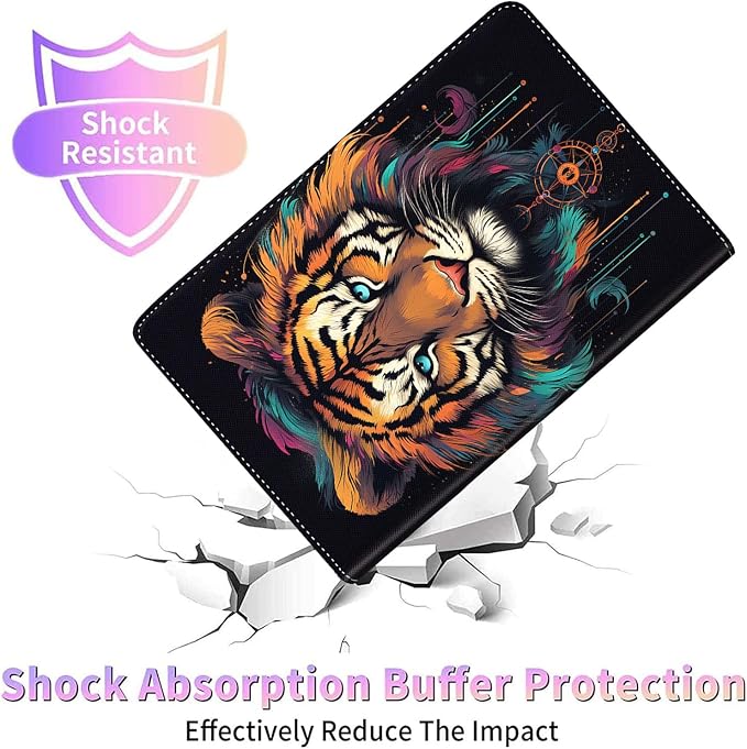 Case for Samsung Galaxy Tab S10 FE Plus 5G Multi-Angle Stand Smart Cover Shockproof with Auto Wake/Sleep for Galaxy Tab S10 FE+ 13.1 Inch (SM-X620/SM-X626B) 2025 Magic Mushrooms Fungus
