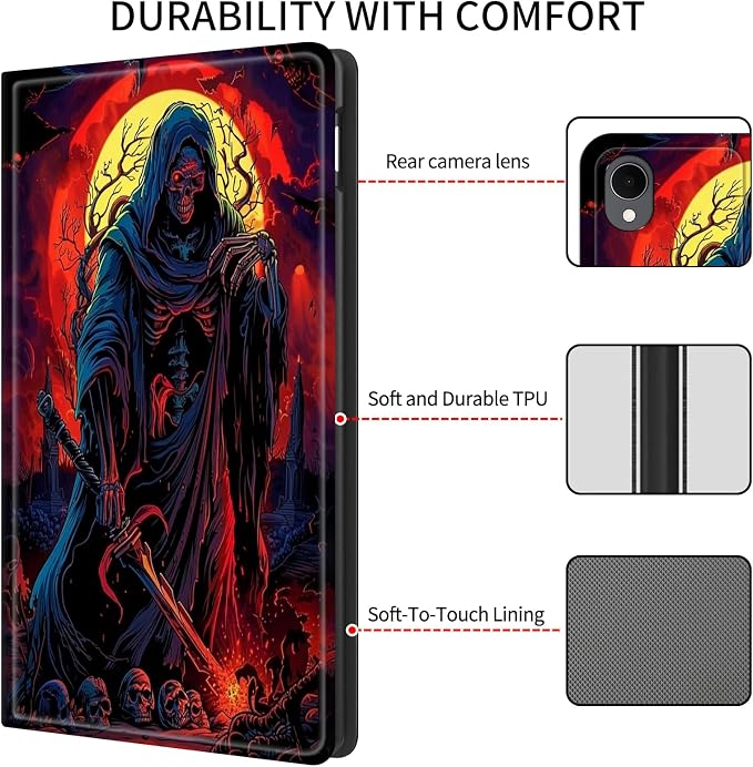 Case for iPad (A16) 11th Generation 11 Inch (2025)/ iPad 10th Generation 10.9 inch 2022Slim PU Leather Smart Cases Covers with Auto Wake/Sleep-Beast Roared