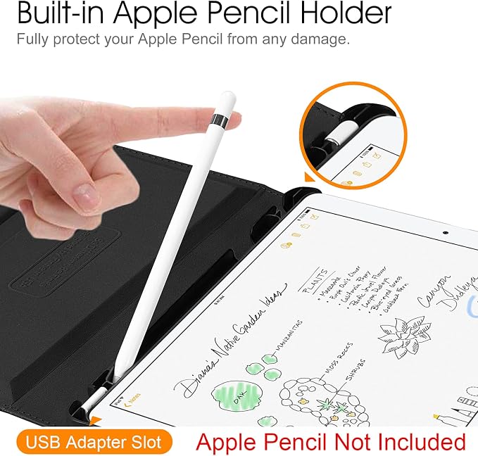 Fintie Rotating Case for iPad Air 3rd Generation 2019 / iPad Pro 10.5 2017 | 360° Swivel Stand Landscape &amp Portrait Viewing Shockproof Protective Cover Pencil Holder Auto Sleep/Wake Black