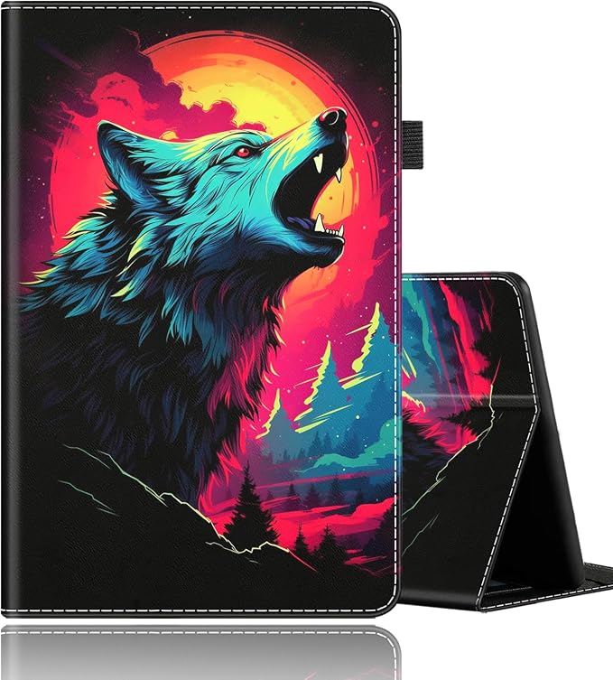 Case Fits All-New Amazon Kindle Fire HD 10 &amp 10 Plus Tablet (13th/11th Generation 2023/2021 Release) 10.1 Durable Shockproof Protective Cover with Auto Wake/Sleep，Black Woman Queen Afro Design