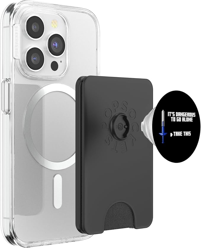 It's Dangerous to Go Alone Take This Video Game Player Gift PopSockets Adhesive PopGrip