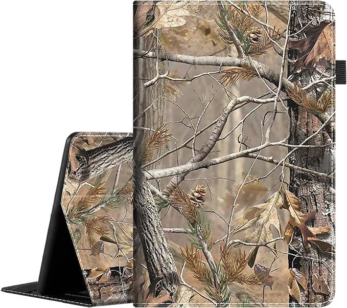 Case for Amazon Fire HD 8 &amp Fire HD 8 Plus Tablet (Fits Both 12th/10th Generation 2022/2020 Release)- Premium Leather Standing Cover with Auto Sleep/Wake Jungle
