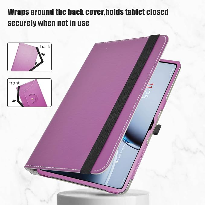 LiuShan Compatible with OnePlus Pad 3 Case360 Degree Rotation Stand PU Cover for OnePlus Pad 3 13.2 Android Tablet（Not Fit Other TabletBlack