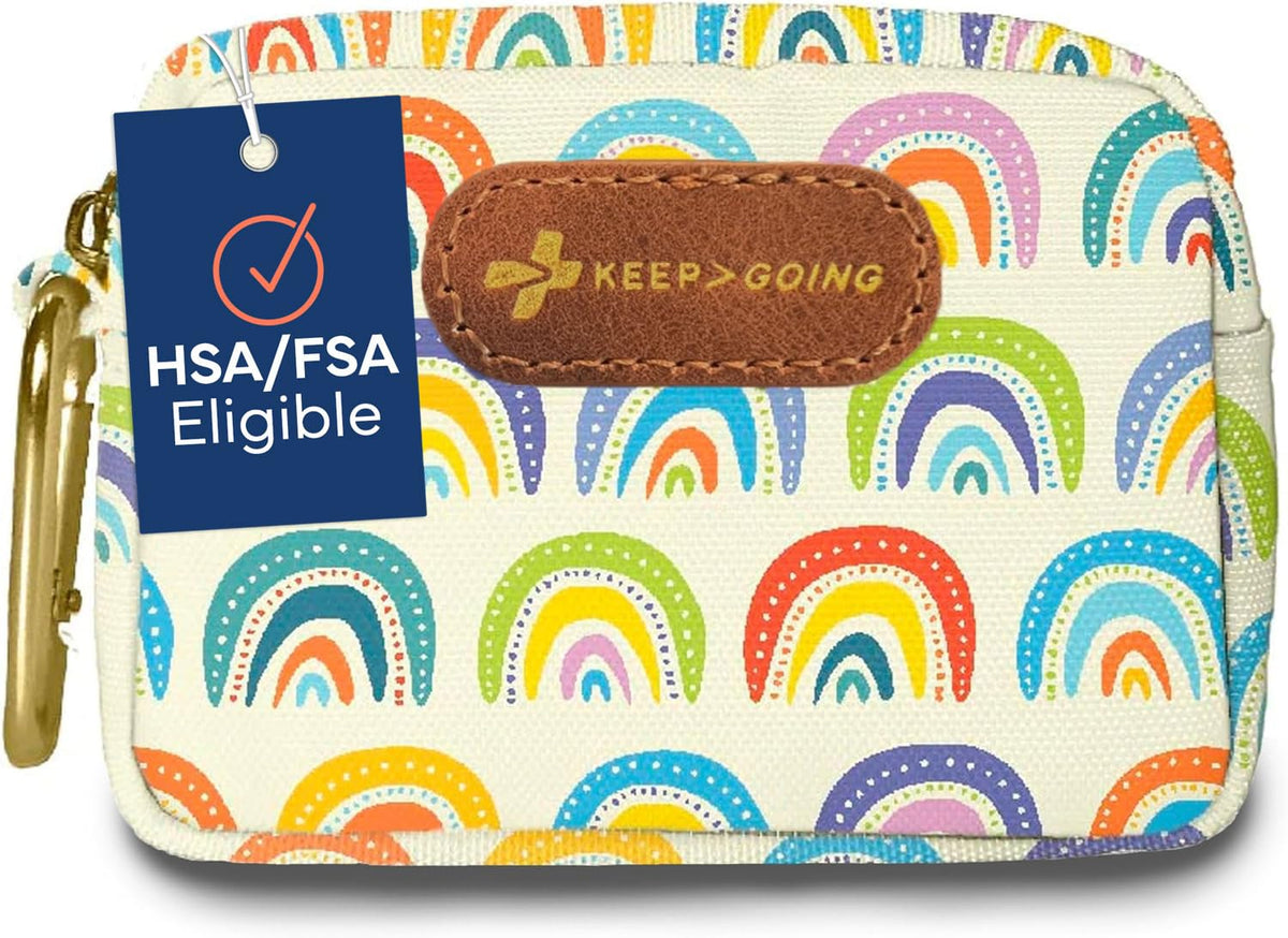 KeepGoing Travel First Aid Kit Kids, 60 Pc Mini First Aid Kit, TSA-Approved