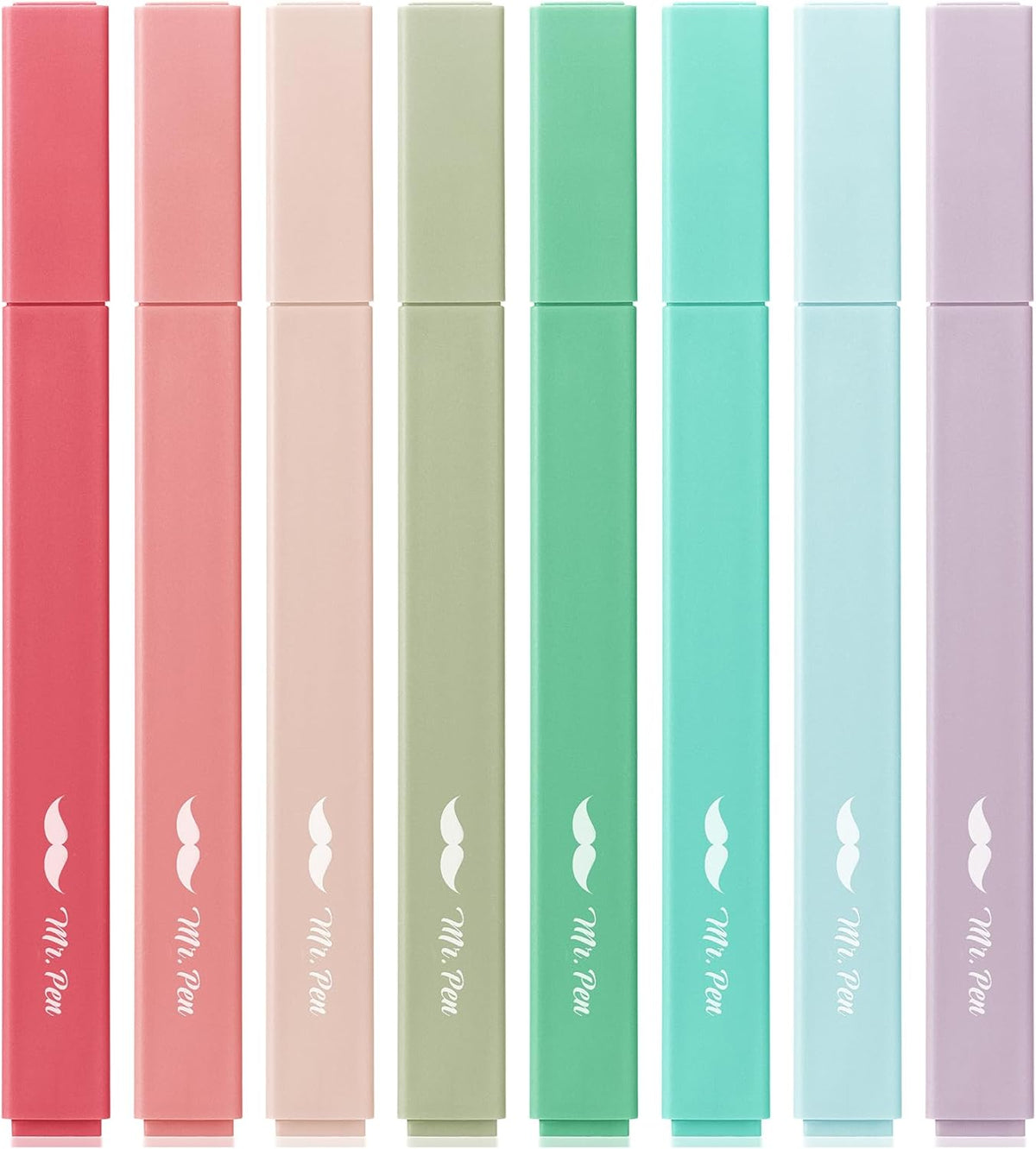 Mr. Pen- Aesthetic Highlighters, 8 Pack, Chisel Tip, New Vintage, Cute Highlighters Assorted Colors, Back to School Supplies
