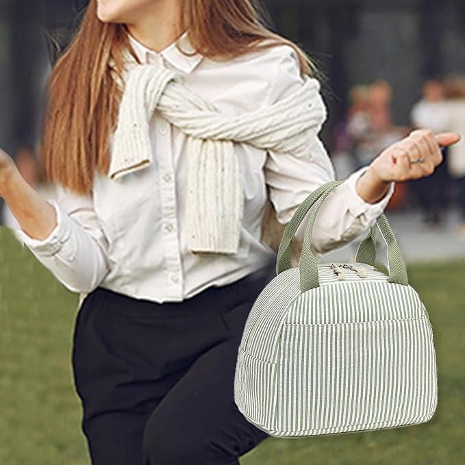 LEDAOU Lunch Box for Women Insulated Lunch Bag Lunch Tote Bags Leakproof Cooler Lunch Case for Travel Work Picnic