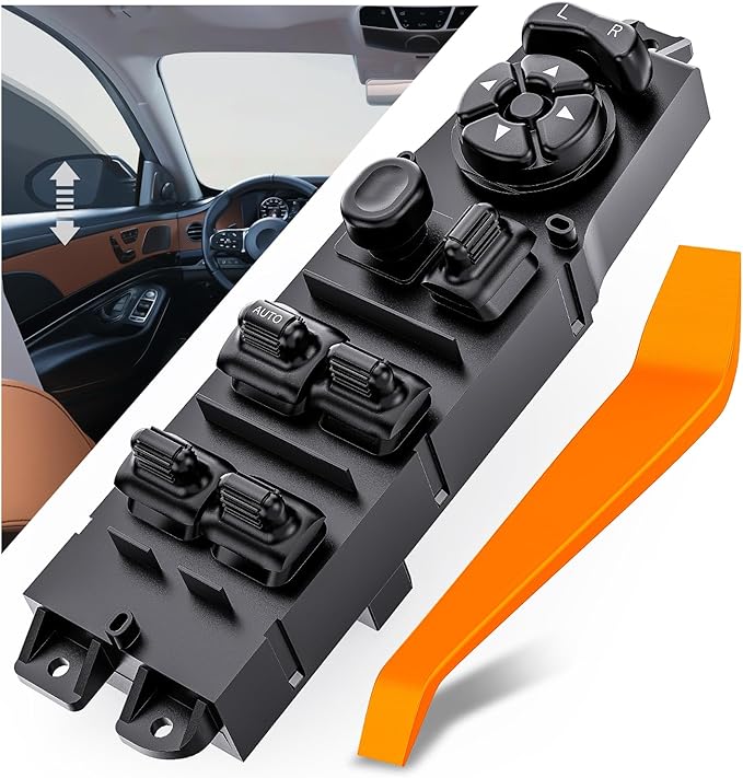 Nilight Power Master Window Switch Compatible with 1997 1998 1999 2000 2001 Jeep Cherokee Front Left Driver Side Windows Control Switches Replacement Set with Removal Tool