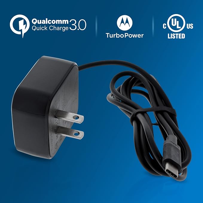 Turbo Wall Charger Compatible with Nothing Phone (2a) for Fast Hi-Power 15W USB Type-C Durable Long 5ft Universal Heavy Duty USB Type-C Cable!