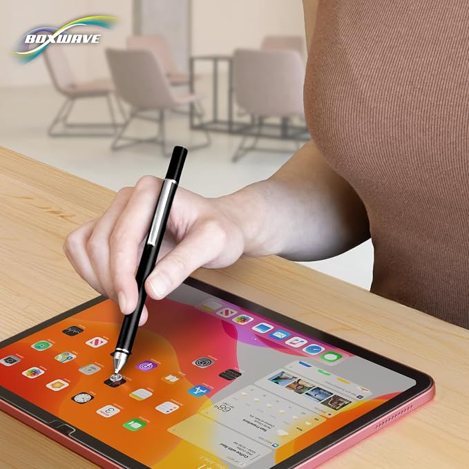 BoxWave Stylus Pen Compatible with Nintendo Switch OLED Model - FineTouch Capacitive Stylus Super Precise Stylus Pen - Jet Black