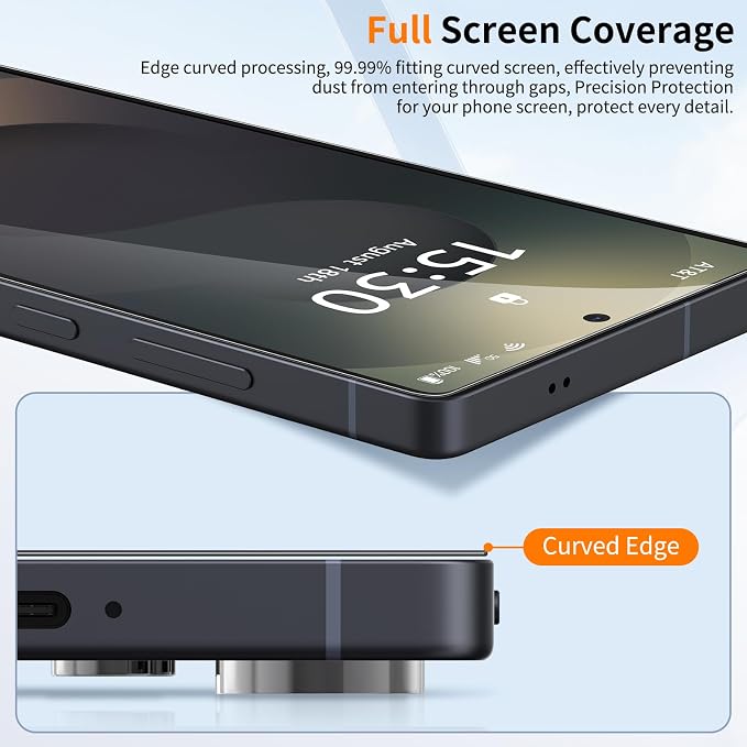 3 Pack Tempered Glass Privacy Screen Protector for iPhone 15 Pro Max 6.7 Inch Original Touch Sensitivity with Auto Alignment kit Bubble Free Case Friendly 9H Hardness