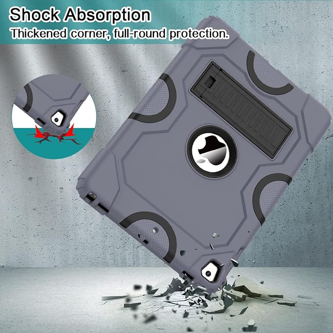 ZoneFoker Case for iPad 6th/5th Generation (9.7 Inch 2018/2017 Model) iPad Air 2 / 1st iPad Pro 9.7 Heavy Duty Shockproof Rugged Protective Case Alpine Green