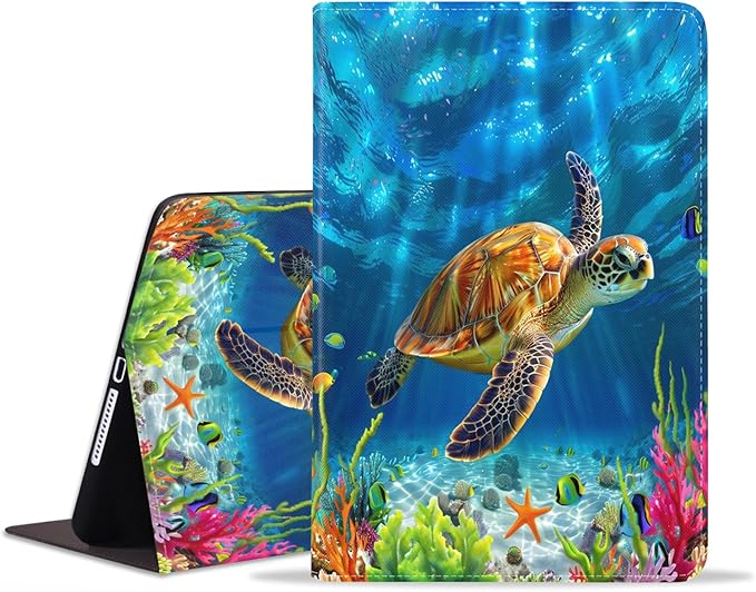 WEUIUJKILO Case for iPad (A16) 11th Generation 11 Inch 2025 iPad 10th Generation 10.9 Inch 2022 Slim PU Leather Folding Stand Smart Cover with Auto Sleep/Wake American Flag and Sunflower