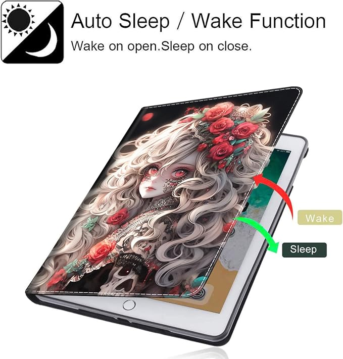 Case Fits All-New Amazon Kindle Fire HD 10 &amp 10 Plus Tablet (13th/11th Generation 2023/2021 Release) 10.1 Durable Shockproof Protective Cover with Auto Wake/Sleep，Black Woman Queen Afro Design