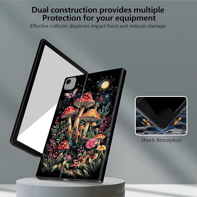 for iPad Air 13 Inch Case (M3/M2-2025/2024 Release) Slim iPad 13 Protective Case with Stand Hard Back Shell for iPad Air 13 Auto Wake/Sleep 1776 American Flag with Bullets