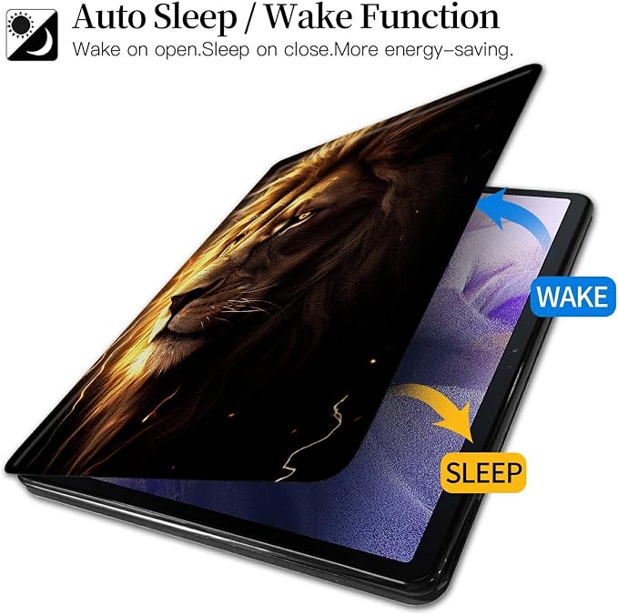 American Flag Deer Pattern Case for All-New Amazon Kindle Fire 7 Inch Tablet (9th/7th/5th Generation 2019/2017/2015 Release)360 Degree Rotating Stand Protective Cover with Auto Sleep/Wake