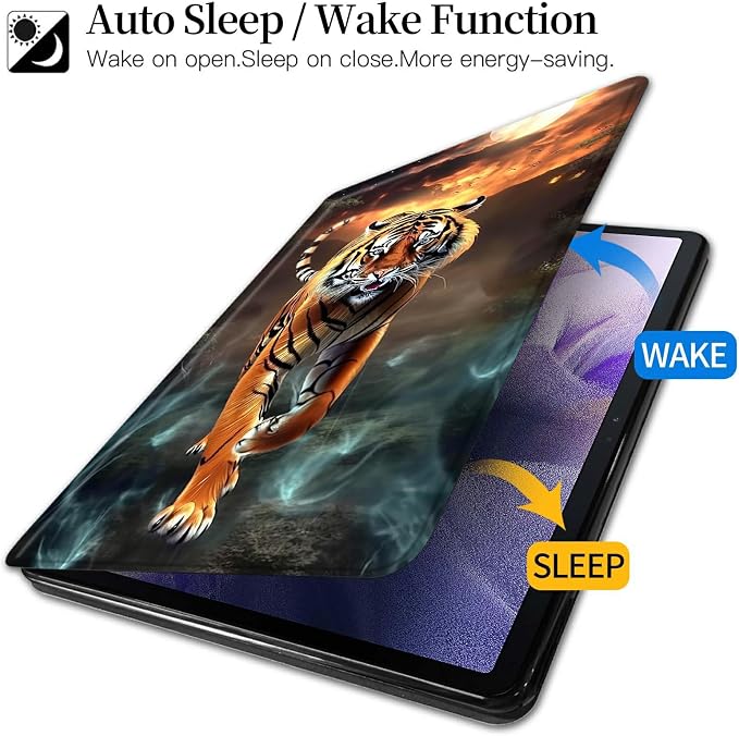 Case for Kindle Fire 7 Tablet (12th Generation 2022 Release) Baseball Theme 360 Degree Rotating Stand Protective Cover with Auto Sleep/Wake for Fire 7 2022 Tablet