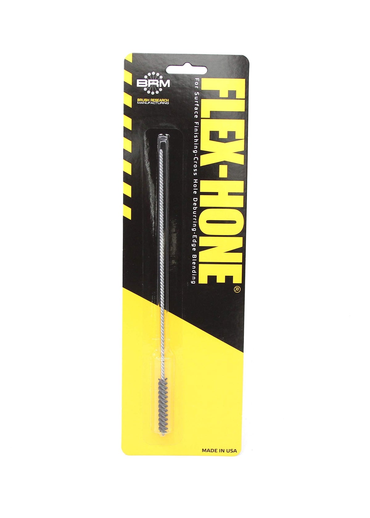 Brush Research BC55M12 FLEX-HONE®, 0.217" (5.5mm) Diameter, 120 Grit, Silicon Carbide, for Mild Steel, Stainless Steel, Cast Iron and Softer Ferrous Materials