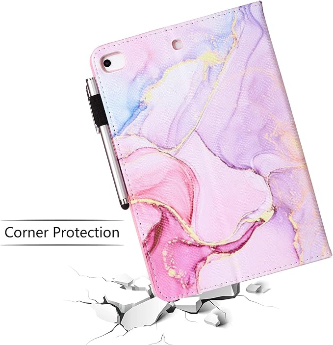 iPad mini Case FANCITY Mini 4 Mini 5 Mini 3/2/1 Smart Wake Sleep Case with Kickstand [Card Slot &amp Pen Holder] PU Leather Protective Cover for Apple iPad mini 4 Mini 5 2019 Mini 2/3 - Beach