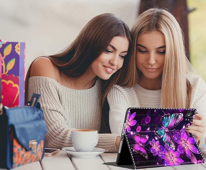 Case for New iPad (A16) 11th Generation 11 Inch 2025 for iPad 10th Generation 10.9 2022 Multi-Angle Smart Stand Cover Auto Sleep/Wake Halloween Panda Wizard and Pumpkin