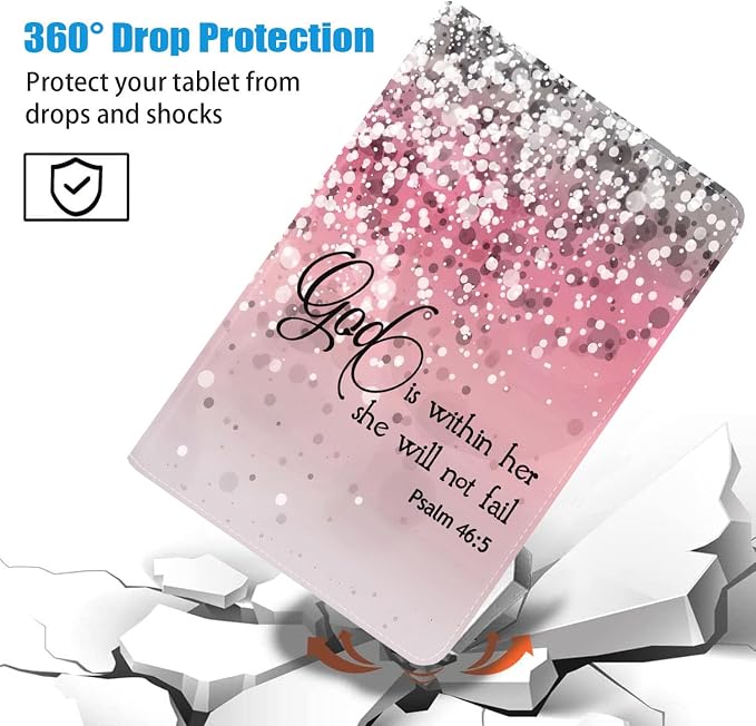 Case for Samsung Galaxy Tab S5e 10.5 inch 2019 Tablet [SM-T720/T725/T727] Slim PU Leather Case Adjustable Stand with Auto Wake/Sleep - Bible Verse Proverbs 31:25