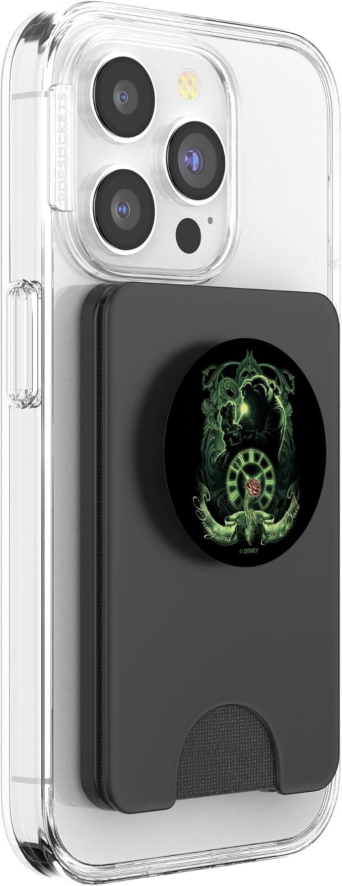 Disney Beauty and The Beast Green Hue Silhouette PopSockets Adhesive PopGrip