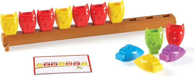 Learning Resources 1-10 Counting Owls Activity Set, Counting & Sorting Toys, Math Game, Fine Motor Toy, 25 Piece Set, Ages 3+