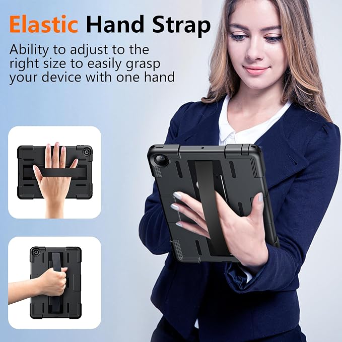 SPIDERCASE for iPad 9th Generation Case 10.2 inchIP68 Waterproof with Hand Strap&ampStand Built-in Screen ProtectorFull Body Rugged Shockproof Protective Case for iPad 9th/8th/7th (2021/2020/2019)